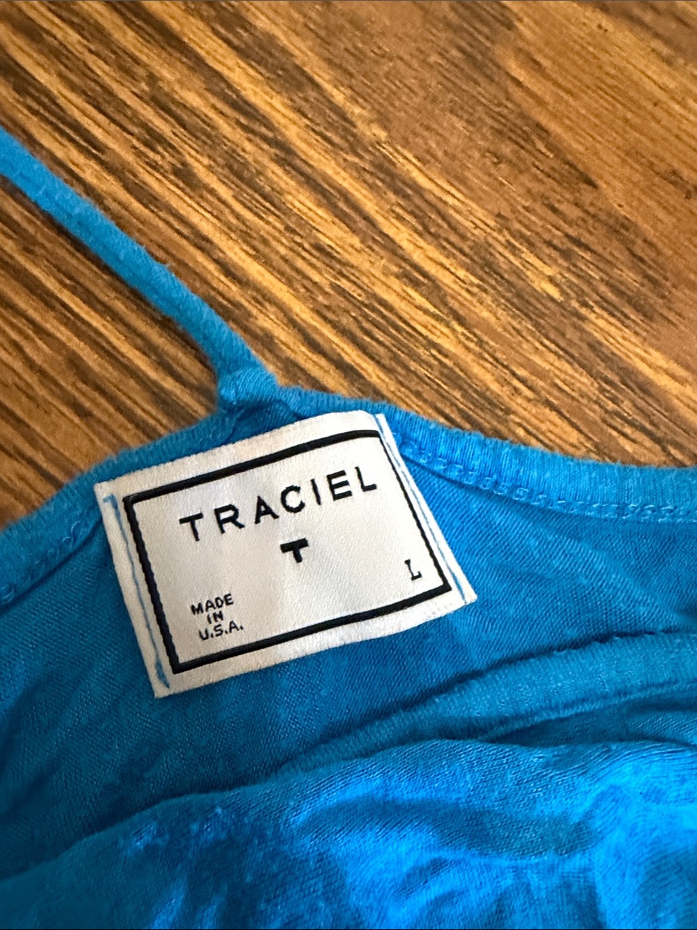 Traciel Blue Y2K going out top size Large! Vintage!
